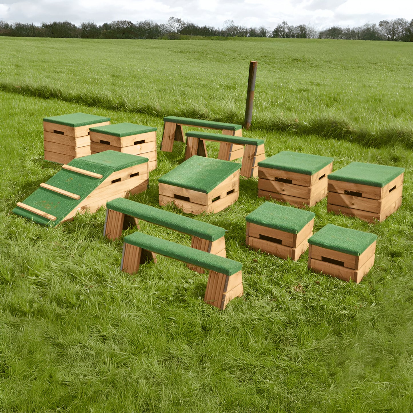 Super Move & Make Meadow Obstacle Course Set - 12 Piece Set
