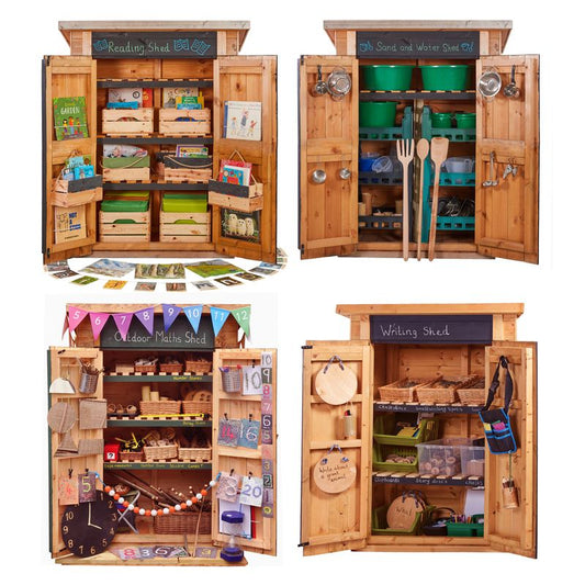 Outdoor Curriculum Sheds - Set of 4
