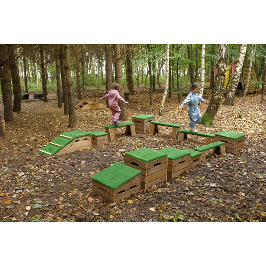 Super Move & Make Meadow Obstacle Course Set - 12 Piece Set