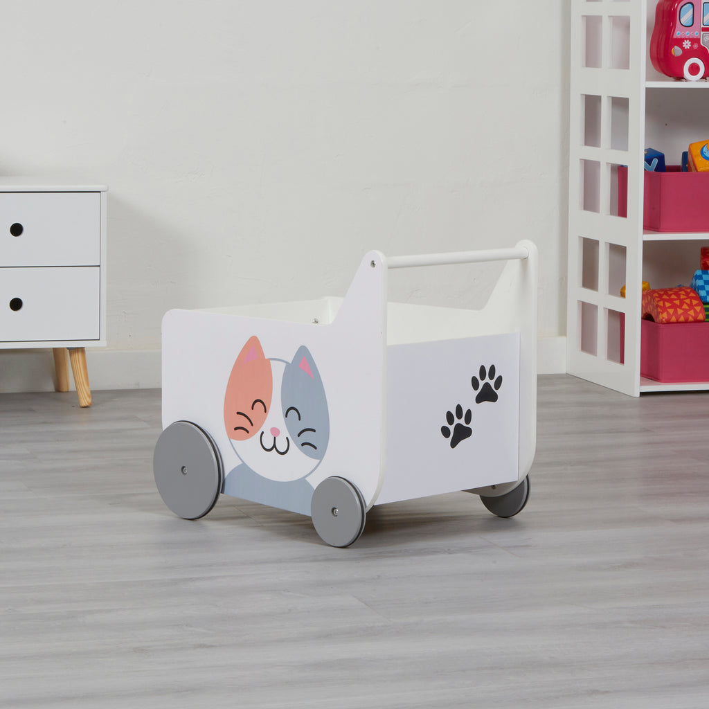 Toddler Wooden Push Along Walker