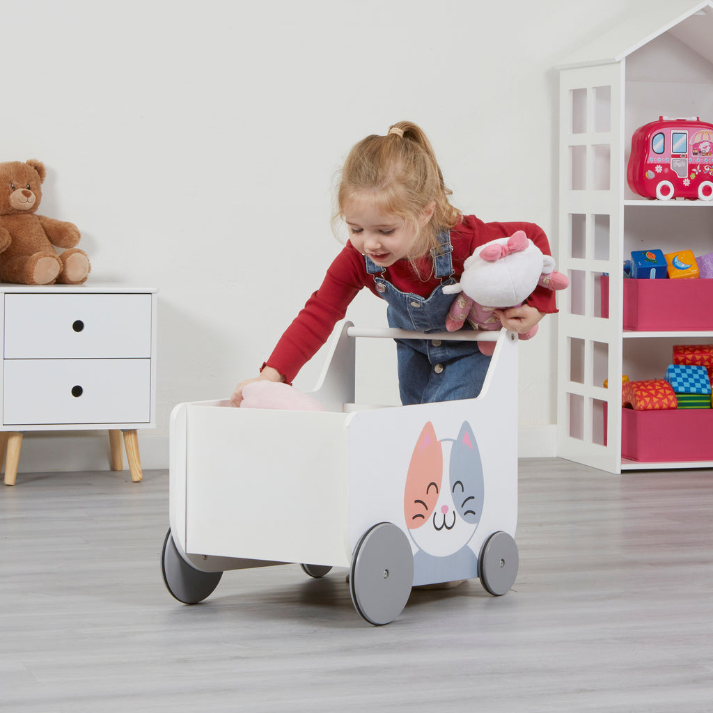 Toddler Wooden Push Along Walker